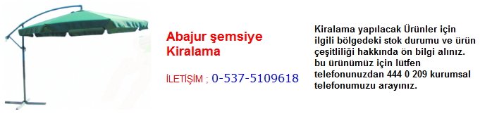 abajur şemsiye kiralama