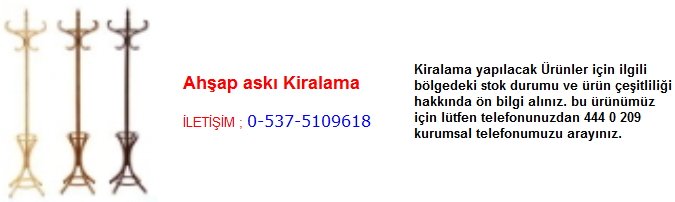 ahşap askılık kiralama