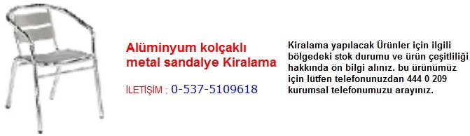 alüminyum kolçaklı metal sandalye kiralama