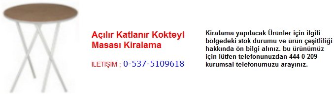 açılır katlanır kokteyl masası kiralama