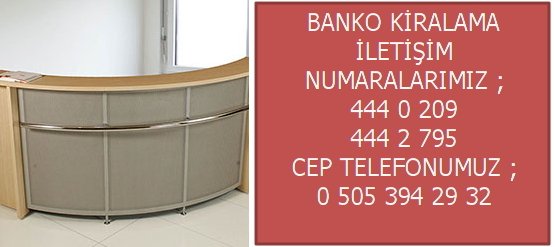 kaliteli banko kiralama