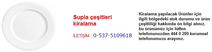 supla çeşitleri kiralama